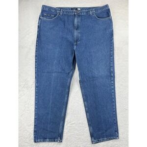 Izod Classic Fit Jeans Men's 50 Blue Denim‎ 50x30 Cotton Casual  *Read